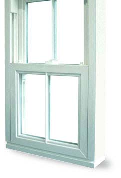 Bottom of a double glazed window