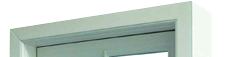 Top of a double glazed window
